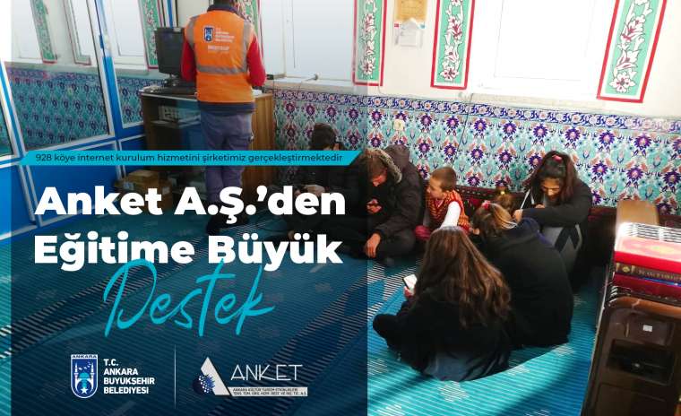 Anket A.Ş.’den Eğitime Büyük Destek