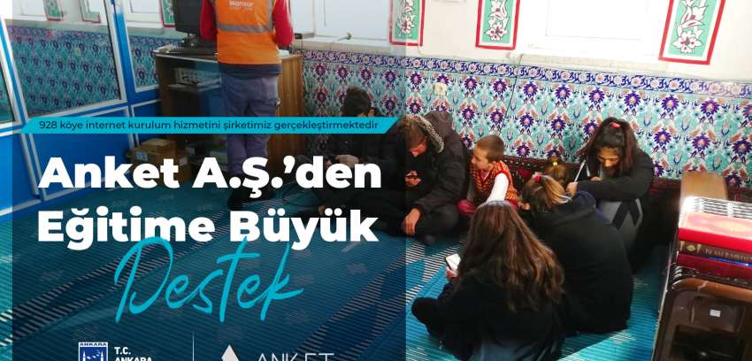 Anket A.Ş.’den Eğitime Büyük Destek