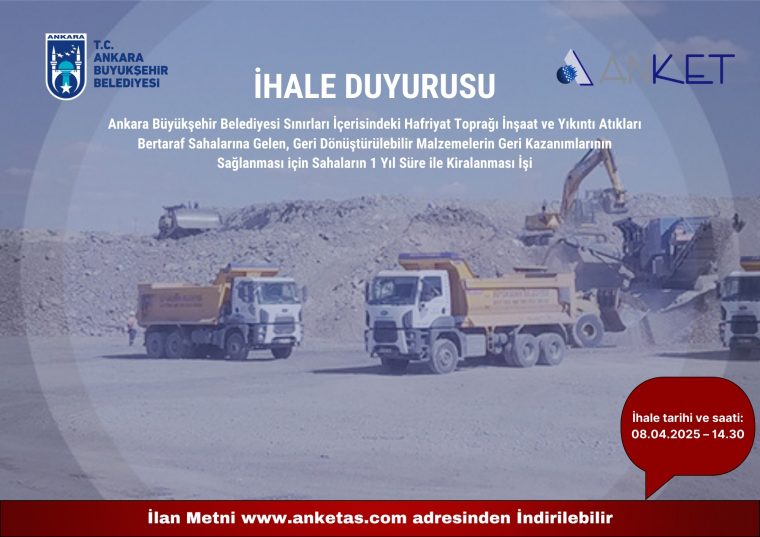İHALE DUYURUSU