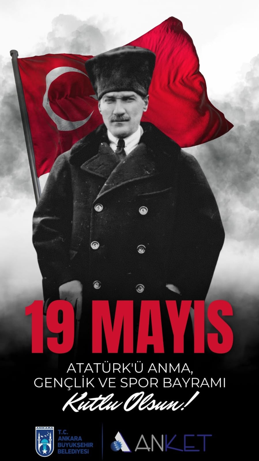 19 Mayıs Atatürk Anma Gençlik ve Spor Bayramımız Kutlu Olsun.